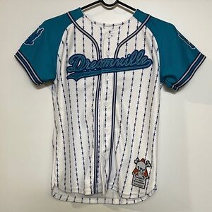 Dreamville Kids Baseball Jersey - White and Blue Size M